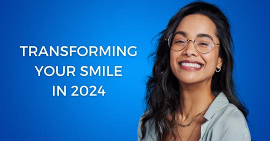 Woman smiling at the camera. Transforming your smile in 2024