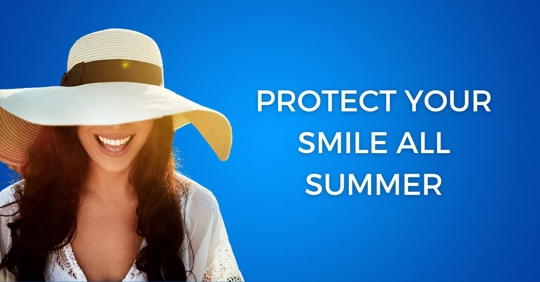 Woman smiling in the sun