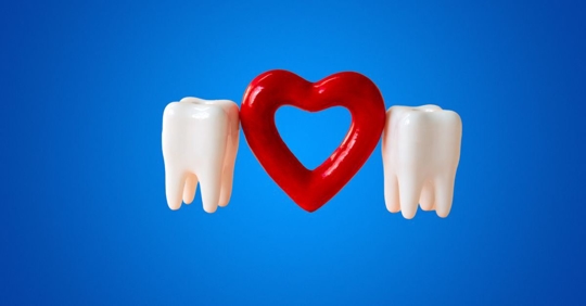 Illustration for heart and oral health