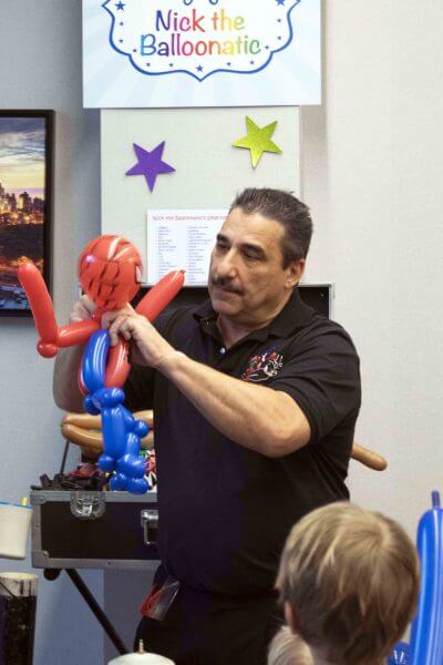 Man playing balloon